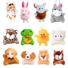 Set de 12 Mini Peluches de Animales GEBETTER
