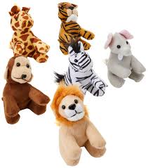 Paquete de 6 Peluches de Animales de la Selva - Baker Ross AG756