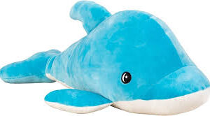 Delfín Azul de Peluche Suave - 54 x 20 cm