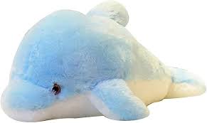 Delfín Peluche 30cm con Luz LED Cambiante